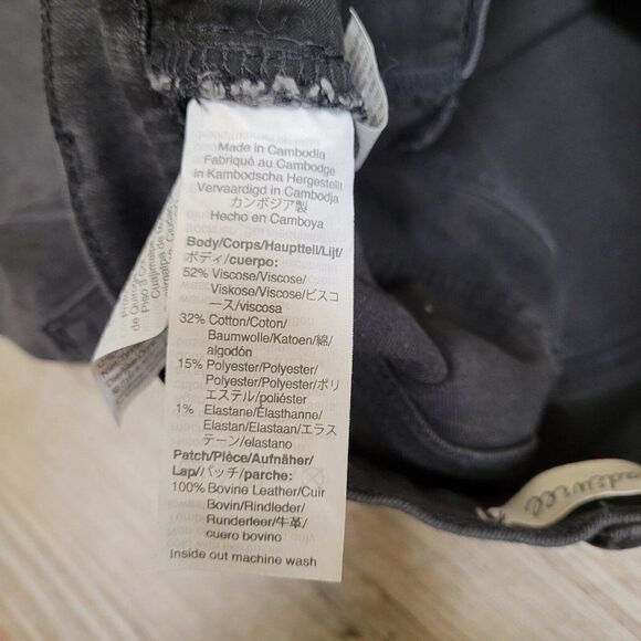 Madewell Roadtripper Jeans Size 25 Womens Black Skinny Mid Rise Charcoal Wash - Picture 15 of 16